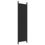 Divider screen with 5 black fabric panels 250x200 cm by vidaXL, Room dividers - Ref: Foro24-350189, Price: 41,95 €, Discount: %