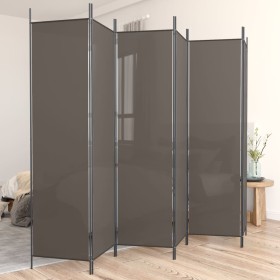 Divider screen with 6 anthracite gray fabric panels 300x200 cm by vidaXL, Room dividers - Ref: Foro24-350192, Price: 54,91 €,...