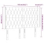 Kopfteil mit LED aus grünem Stoff 163x16x118/128 cm von vidaXL, Kopf- und Fußteile - Ref: Foro24-3124397, Preis: 140,08 €, Ra...