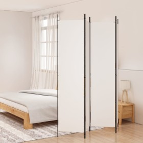 Divider screen with 4 white fabric panels 200x220 cm by vidaXL, Room dividers - Ref: Foro24-350198, Price: 40,99 €, Discount: %