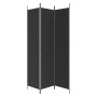 Three-panel black fabric room divider screen 150x220 cm by vidaXL, Room dividers - Ref: Foro24-350197, Price: 33,17 €, Discou...