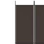 Divider screen with 5 brown fabric panels 250x220 cm by vidaXL, Room dividers - Ref: Foro24-350203, Price: 50,51 €, Discount: %