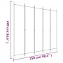 Divider screen with 5 brown fabric panels 250x220 cm by vidaXL, Room dividers - Ref: Foro24-350203, Price: 50,51 €, Discount: %