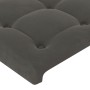 Cabecero con LED de terciopelo gris oscuro 93x16x118/128 cm de vidaXL, Cabeceros y pies de cama - Ref: Foro24-3124519, Precio...