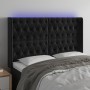 Black velvet headboard with LED 163x16x118/128 cm by vidaXL, Headboards and footboards - Ref: Foro24-3124440, Price: 175,99 €...