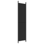 Divider screen with 4 black fabric panels 200x220 cm by vidaXL, Room dividers - Ref: Foro24-350201, Price: 39,62 €, Discount: %