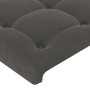 Dark gray velvet headboard with LED 203x16x118/128 cm by vidaXL, Headboards and footboards - Ref: Foro24-3124549, Price: 140,...