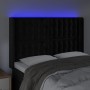 Cabecero con LED de terciopelo negro 147x16x118/128 cm de vidaXL, Cabeceros y pies de cama - Ref: Foro24-3124532, Precio: 152...