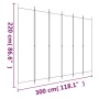 Divider screen with 6 white fabric panels 300x220 cm by vidaXL, Room dividers - Ref: Foro24-350206, Price: 57,45 €, Discount: %