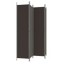 Divider screen with 4 brown fabric panels 200x220 cm by vidaXL, Room dividers - Ref: Foro24-350199, Price: 39,62 €, Discount: %