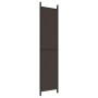 Divider screen with 4 brown fabric panels 200x220 cm by vidaXL, Room dividers - Ref: Foro24-350199, Price: 39,62 €, Discount: %