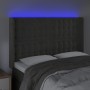 Dark gray velvet headboard with LED 147x16x118/128 cm by vidaXL, Headboards and footboards - Ref: Foro24-3124531, Price: 134,...