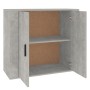 Aparador de madera contrachapada gris hormigón 80x33x70 cm de vidaXL, Aparadores - Ref: Foro24-816564, Precio: 87,91 €, Descu...