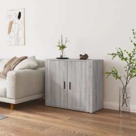 Aparador de madera contrachapada gris Sonoma 80x33x70 cm de vidaXL, Aparadores - Ref: Foro24-816566, Precio: 89,99 €, Descuen...