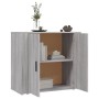 Aparador de madera contrachapada gris Sonoma 80x33x70 cm de vidaXL, Aparadores - Ref: Foro24-816566, Precio: 86,88 €, Descuen...