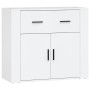 Glossy white plywood sideboard 80x33x70 cm by vidaXL, Sideboards - Ref: Foro24-816570, Price: 85,60 €, Discount: %