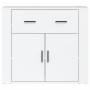 Glossy white plywood sideboard 80x33x70 cm by vidaXL, Sideboards - Ref: Foro24-816570, Price: 85,60 €, Discount: %