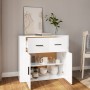 Hochglanzweißes Sperrholz-Sideboard 80x33x70 cm von vidaXL, Sideboards - Ref: Foro24-816570, Preis: 87,99 €, Rabatt: %