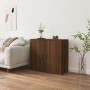 Brown oak plywood sideboard 80x33x70 cm by vidaXL, Sideboards - Ref: Foro24-816567, Price: 81,65 €, Discount: %