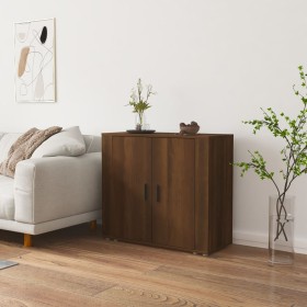 Brown oak plywood sideboard 80x33x70 cm by vidaXL, Sideboards - Ref: Foro24-816567, Price: 81,51 €, Discount: %