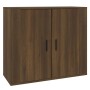 Brown oak plywood sideboard 80x33x70 cm by vidaXL, Sideboards - Ref: Foro24-816567, Price: 81,65 €, Discount: %