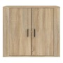 Aparador madera contrachapada color roble Sonoma 80x33x70 cm de vidaXL, Aparadores - Ref: Foro24-816563, Precio: 75,84 €, Des...