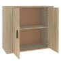 Aparador madera contrachapada color roble Sonoma 80x33x70 cm de vidaXL, Aparadores - Ref: Foro24-816563, Precio: 75,84 €, Des...