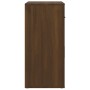 Aparador de madera contrachapada marrón roble 80x33x70 cm de vidaXL, Aparadores - Ref: Foro24-816575, Precio: 70,99 €, Descue...