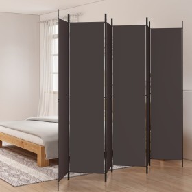 6-panel brown fabric room divider 300x220 cm by vidaXL, Room dividers - Ref: Foro24-350207, Price: 69,99 €, Discount: %