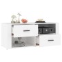 White plywood TV cabinet 100x35x40 cm by vidaXL, TV Furniture - Ref: Foro24-823099, Price: 51,86 €, Discount: %