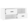 White plywood TV cabinet 100x35x40 cm by vidaXL, TV Furniture - Ref: Foro24-823099, Price: 51,86 €, Discount: %