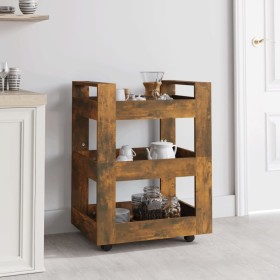 Smoked oak plywood kitchen cart 60x45x80cm by vidaXL, Kitchen and dining carts - Ref: Foro24-816821, Price: 72,25 €, Discount: %