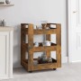 Carrito de cocina madera contrachapada roble ahumado 60x45x80cm de vidaXL, Carros de cocina y comedor - Ref: Foro24-816821, P...