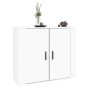 Glossy white plywood sideboard 80x33x70 cm by vidaXL, Sideboards - Ref: Foro24-816562, Price: 88,57 €, Discount: %