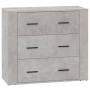 Aparador de madera contrachapada gris hormigón 80x33x70 cm de vidaXL, Aparadores - Ref: Foro24-816580, Precio: 100,77 €, Desc...