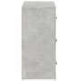 Aparador de madera contrachapada gris hormigón 80x33x70 cm de vidaXL, Aparadores - Ref: Foro24-816580, Precio: 100,77 €, Desc...