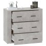 Aparador de madera contrachapada gris hormigón 80x33x70 cm de vidaXL, Aparadores - Ref: Foro24-816580, Precio: 100,77 €, Desc...