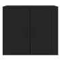 Aparador de madera contrachapada negro 80x33x70 cm de vidaXL, Aparadores - Ref: Foro24-816561, Precio: 82,99 €, Descuento: %