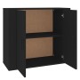 Aparador de madera contrachapada negro 80x33x70 cm de vidaXL, Aparadores - Ref: Foro24-816561, Precio: 82,99 €, Descuento: %