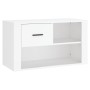 White plywood shoe cabinet 80x35x45 cm by vidaXL, Shoe racks and shoe organizers - Ref: Foro24-816752, Price: 40,64 €, Discou...