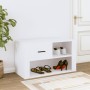 White plywood shoe cabinet 80x35x45 cm by vidaXL, Shoe racks and shoe organizers - Ref: Foro24-816752, Price: 40,64 €, Discou...