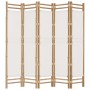 Folding screen with 5 panels bamboo and canvas 200 cm by vidaXL, Room dividers - Ref: Foro24-350625, Price: 123,94 €, Discoun...