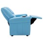 Sillón reclinable para niños cuero sintético azul de vidaXL, Sillas y tronas para niños - Ref: Foro24-324045, Precio: 153,99 ...