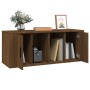 Oak brown plywood TV cabinet 100x35x40 cm by vidaXL, TV Furniture - Ref: Foro24-816807, Price: 66,86 €, Discount: %