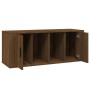 Oak brown plywood TV cabinet 100x35x40 cm by vidaXL, TV Furniture - Ref: Foro24-816807, Price: 66,86 €, Discount: %