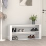 Shoe cabinet made of white glossy plywood, 100x35x45 cm by vidaXL, Shoe racks and shoe organizers - Ref: Foro24-816906, Price...