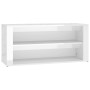 Shoe cabinet made of white glossy plywood, 100x35x45 cm by vidaXL, Shoe racks and shoe organizers - Ref: Foro24-816906, Price...