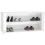 Shoe cabinet made of white glossy plywood, 100x35x45 cm by vidaXL, Shoe racks and shoe organizers - Ref: Foro24-816906, Price...