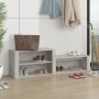 Concrete gray plywood shoe rack furniture 150x35x45 cm by vidaXL, Shoe racks and shoe organizers - Ref: Foro24-816916, Price:...