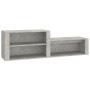 Concrete gray plywood shoe rack furniture 150x35x45 cm by vidaXL, Shoe racks and shoe organizers - Ref: Foro24-816916, Price:...